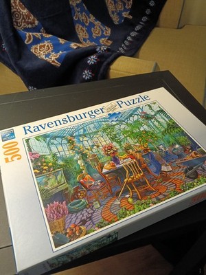 Ravensburger Greenhouse Morning 500 Piece Jigsaw Puzzle #148325 Garden Atrium