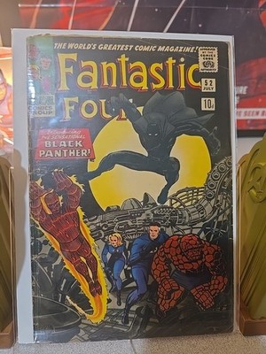 Fantastic Four #52 UK 10d Variant (Marvel Comics July 1966) Please Read