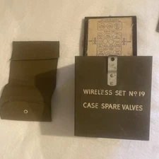Rare Mint Condition Wireless Set No.19 Case Spare Valves