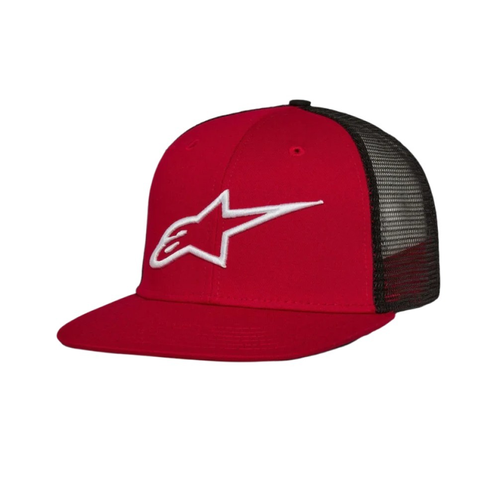 Alpinestars Corp Trucker Hat Baseball Cap One Size Red Black