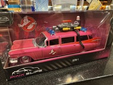 2025 Jada Pink Slips scala 1:24 Ghostbusters Ecto-1 Pink Chase 1/24