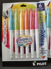Pilot FriXion Colors Erasable Marker Pens 6 2 pack 