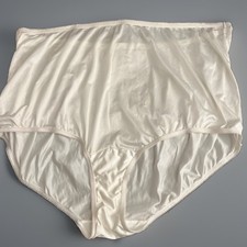 Vanity Fair Radiant Comfort Stretch Nylon Silky Granny Panties Black Sz 5XL / 12