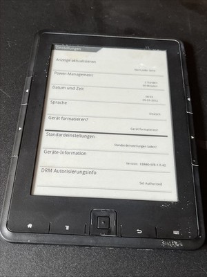 Trekstor E Book Reader 4.0 Einschaltet Knopf Fehlt Wifi 6 Zoll Ink Display