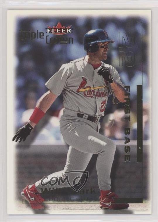 2001 Fleer Triple Crown Will Clark #213 7j0
