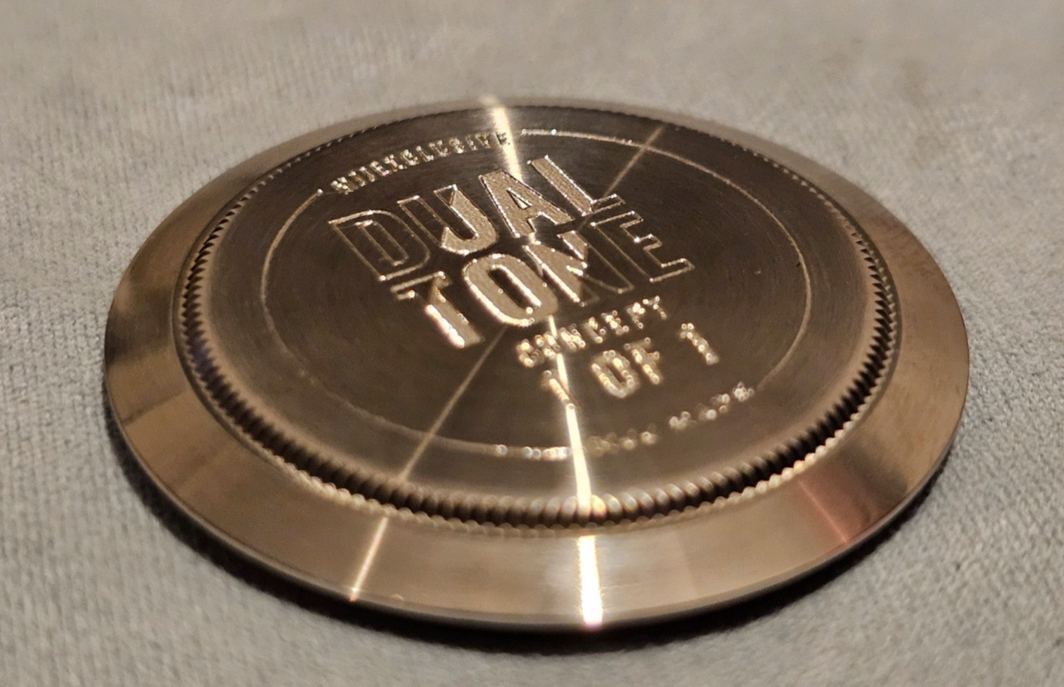Rare Rolex caseback multi-dimensional 'Dual Tone' Finish Rolex Daytona Caseback