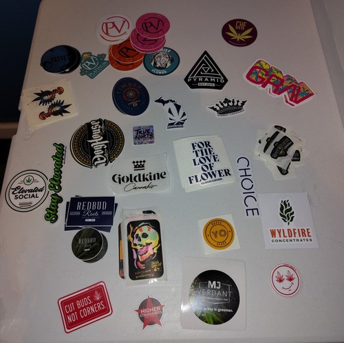 Cannabis Sticker Lot 80ct 420 Marijuana Smoke Dispensary Medical Free ...
