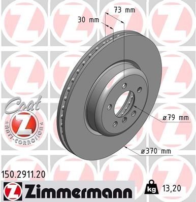 2x Zimmermann Brake Disc Front Fits BMW / Mini F30 328-340I 325-335D F32 F34