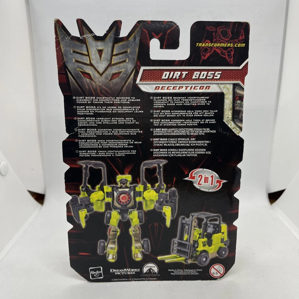 Transformers ROTF Dirt Boss Scout Class Decepticon 2009 Hasbro Sealed In Box - Image 2 of 4