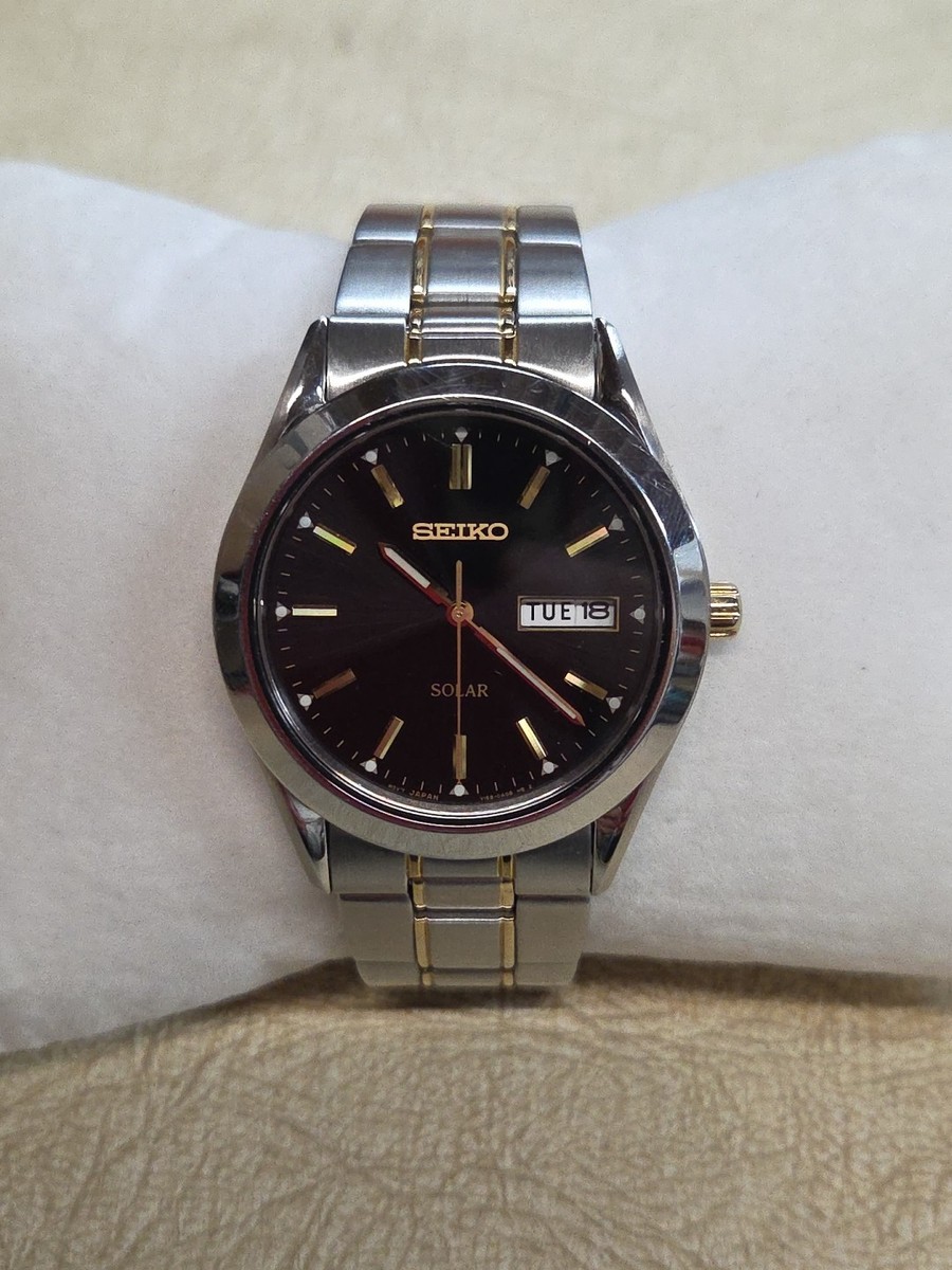Seiko Solar Gray Men's Watch - V1580AD0 for sale online | eBay