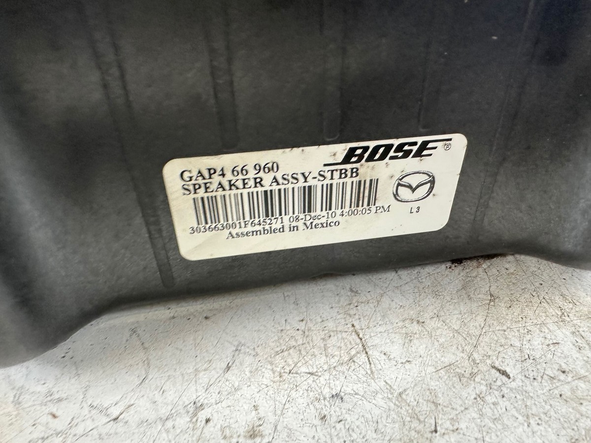 Mazda MazdaSpeed 3 Bose Spare Tire Subwoofer BL 10-13 OEM | eBay