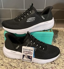Skechers Women's Sz 8 M Hands Free Swift Fit Athletic Mesh Sneaker 179129 Black