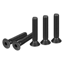10pcs 3/8-16x2" Head Socket Cap Screws Hex Flat Carbon Steel Black Oxide