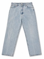 Faded Glory Authentic Blue Jeans Women  s Size 16 Light Wash Straight Leg Denim