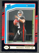 2024 Panini Donruss Football Michael Penix JR. Rated Rookie RC Black 03/10