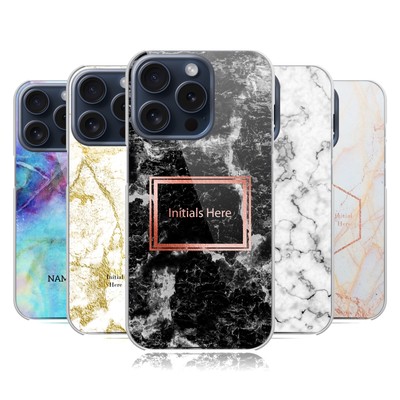 CUSTOM CUSTOMIZED PERSONALIZED MARBLE PRINTS BACK CASE FOR APPLE iPHONE PHONES