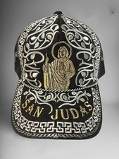 Gorra Cachucha Gorra Bordada Fina Vaquera San Judas Western Trucker Saint Jude
