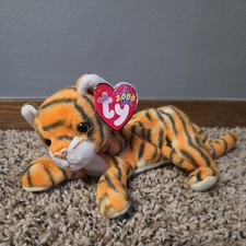 2000, Retired, "India" the Tiger, Ty Beanie Baby, Plush, New, W/Tags
