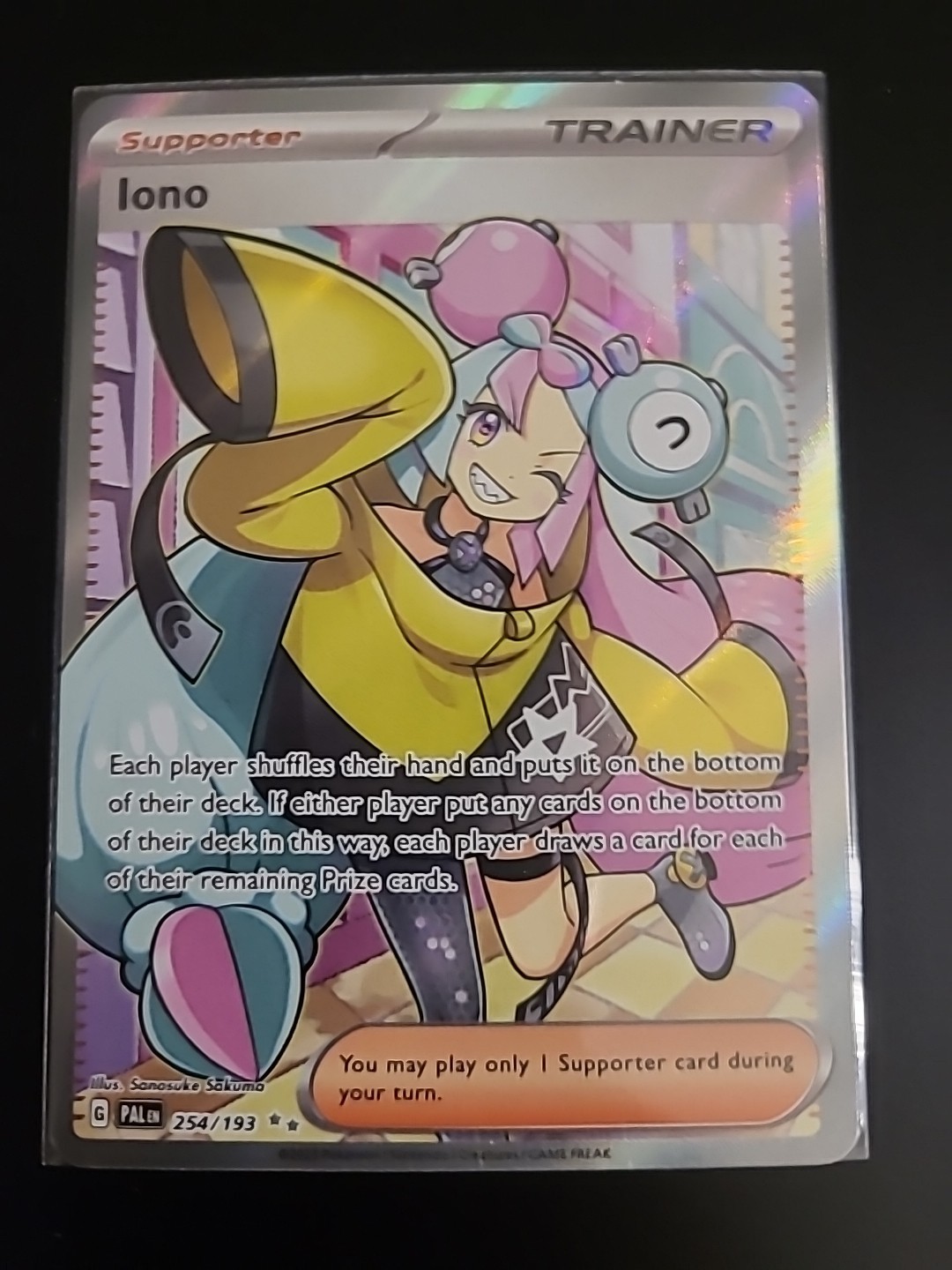 Iono - 254/193 - Pokemon Paldea Evolved Full Art Ultra Rare Card NM
