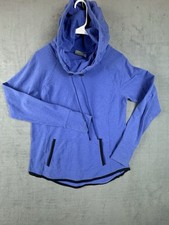 Athleta Sentry Hoodie Womens Medium Blue Pockets Sweatshirt 243273
