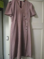 Ann Taylor Petite stretch short sleeve dress v-neck Size 4P   FREE SHIPPING