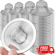 10PCS Stainless Steel Sink Strainer Mesh Drain Hair Catcher Kitchen Bathroom