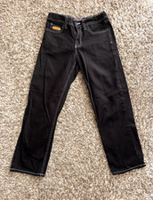 Empyre Jeans Black Contrast Stitch Relax Fit YOUTH 26 Baggy Skater Grunge Y2K