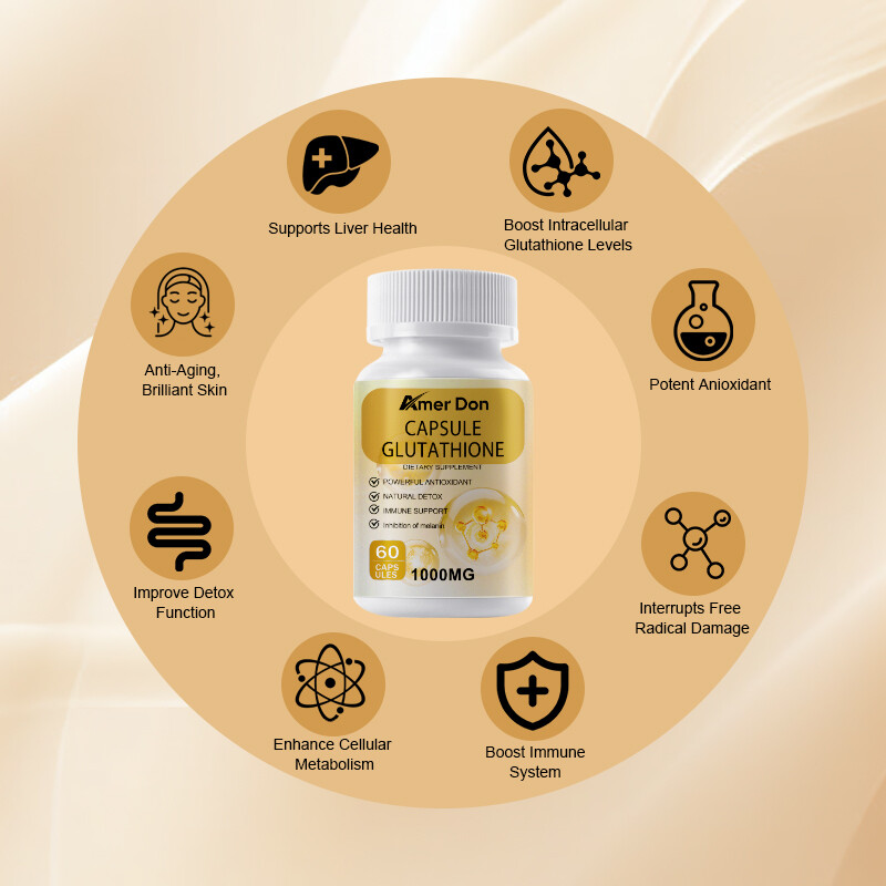 Glutathione Collagen Glow Capsules Collagen Anti-aging Skin Formula 60  Tablets