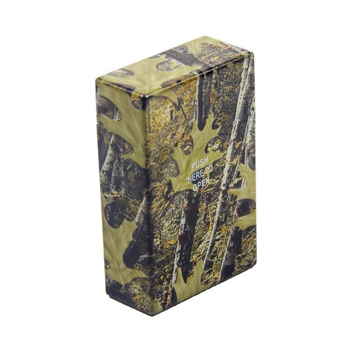 3 Pack King Size Push-to-Open Colorful Plastic Cigarette Case Camouflage Design - Picture 7 of 8