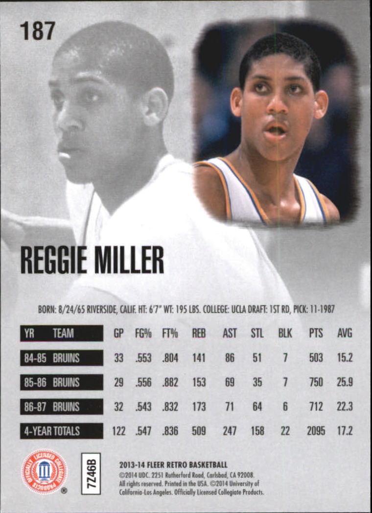 2013-14 Fleer Retro '95-96 Ultra #187 Reggie Miller - NM-MT
