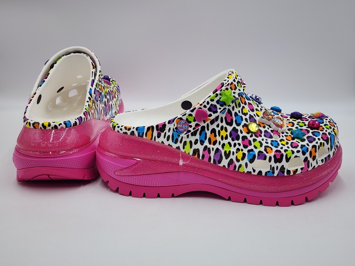 Crocs Lisa Frank Mega Crush Platform Clogs Women 8 Men 6
