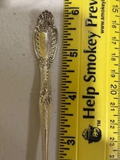 Tiffany & Co. Sterling Silver Richelieu Pattern Oyster Seafood Fork monogram