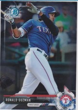 2017 Bowman Chrome Prospects #BCP3 Ronald Guzman Texas Rangers Baseball Card