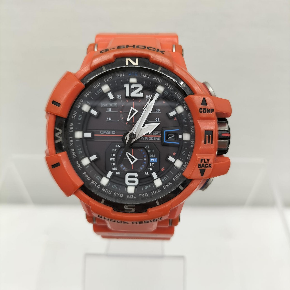 値下げ CASIO G - SHOCK GW - A1100R Casio G-Shock GW-A1100R Sky Cockpit Orange W/Box Tested