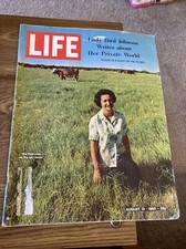 Life Magazine Aug 13 2965, LBJ Lady Bird Johnson , Private life  Photos