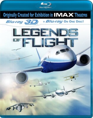 Imax: Legends of Flight 3D + 2D Blu-ray NEW Sealed Biplane Super Constellation