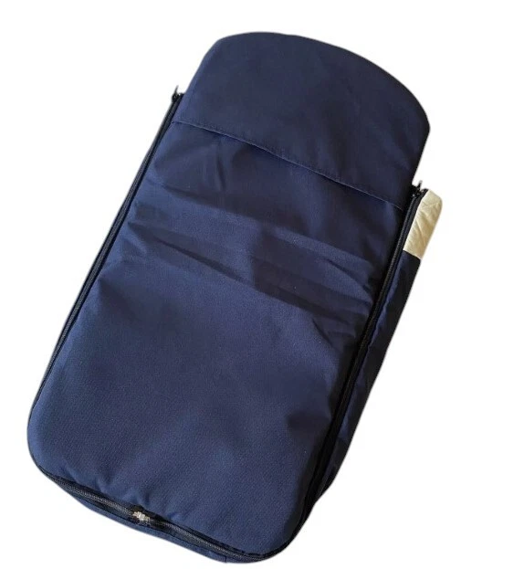 Housse De Couffin Pour Poussette Bugaboo Frog En Toile Bleu Orange - Photo 3/4