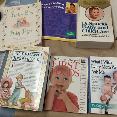 Lot pregnancy BOOKS new mother What to Expect Spock baby