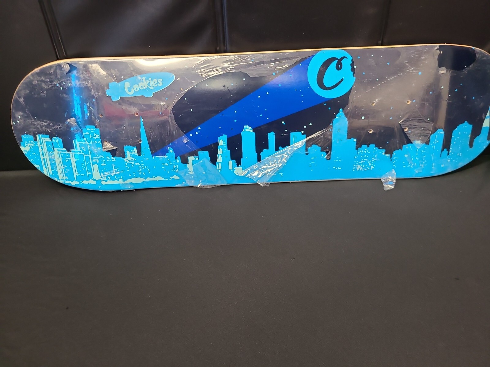 Cookies Skateboard Deck NEW Cookie Bat Signal Theme Blimp Rare-image