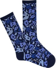 K. Bell Men's Camo Floral Active Crew Socks 1 Pair, Navy, Men's 10-13