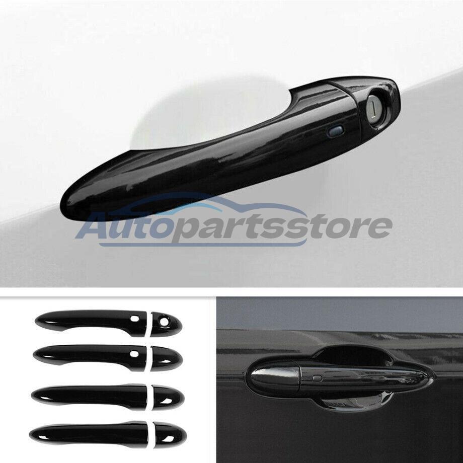 2017-2021 Jeep Compass ABS Black Smart Door Handle Covers 8PCS