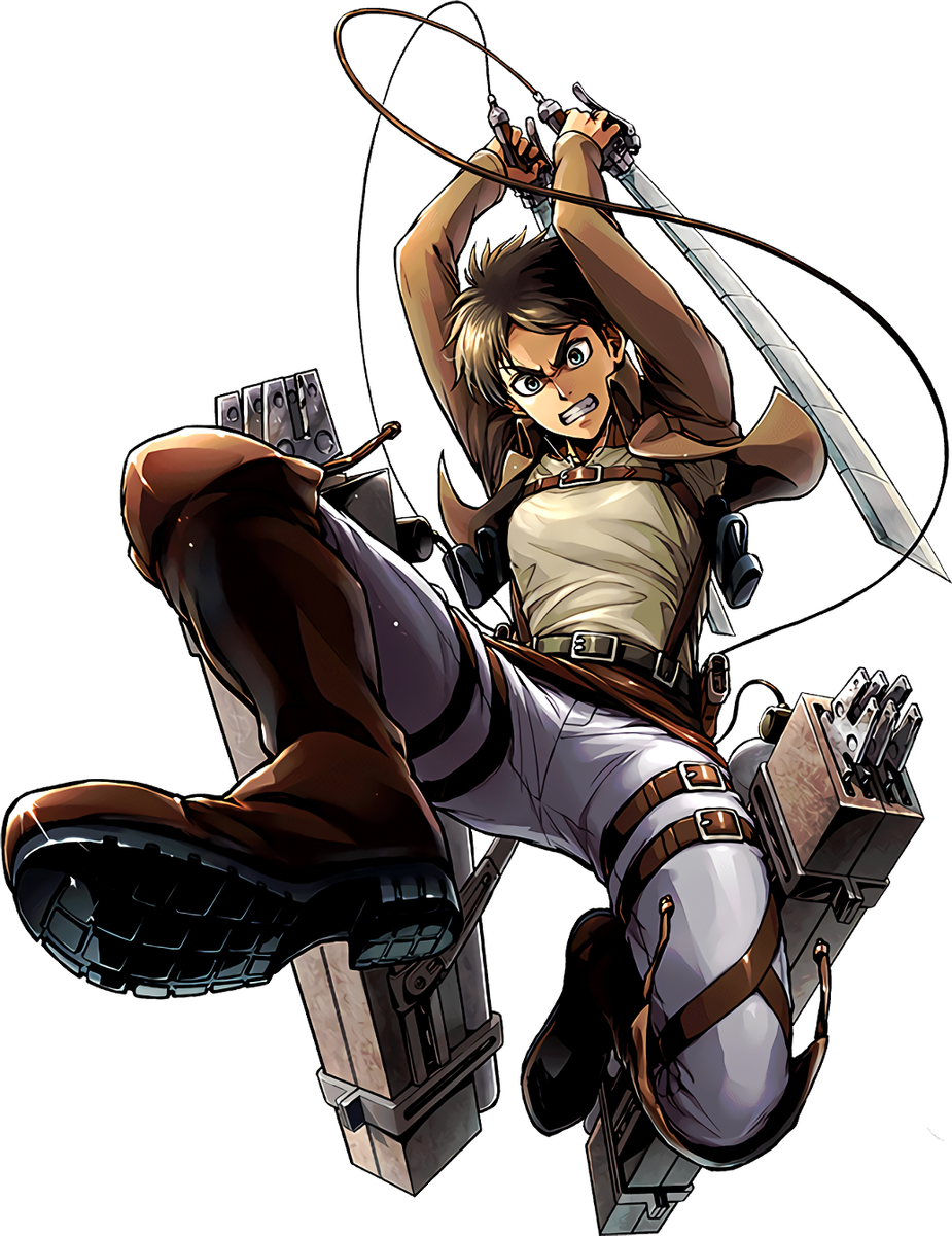 Eren Yeager v9 Attack on TItan Weatherproof Anime Sticker 6