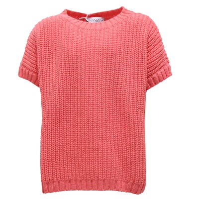7626R maglione bimba lana rosa SIMONETTA maglioni jumpers kids