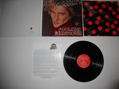 Rod Stewart Foolish Behaviour '80 1st Sterling Analog EXC ULTRASONIC Clean