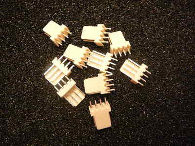 ADAM TECH LHA-04-TS Socket wire-board MALE 4-Pin 2.54mm THT 250V 3A TIN  Qty.10
