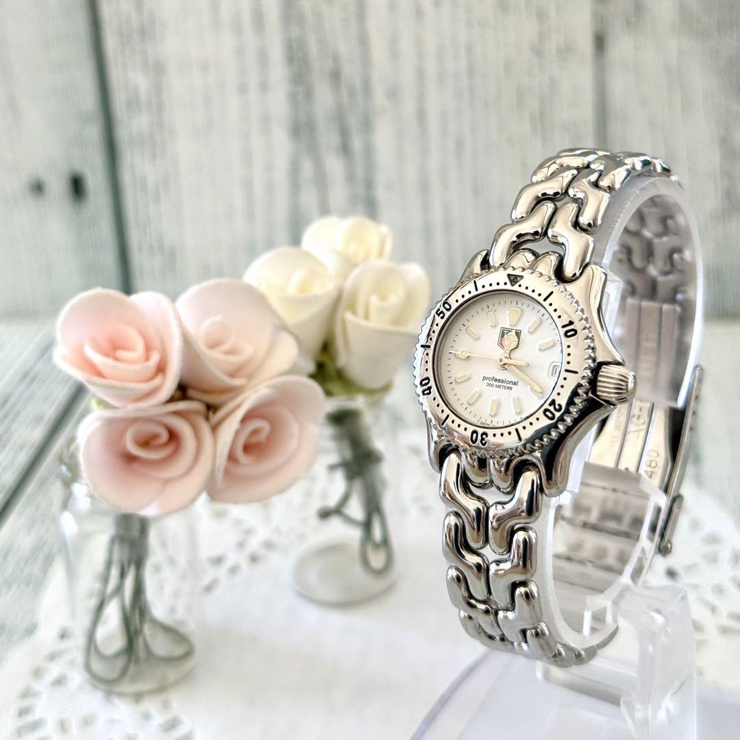 Tag Heuer S90 808 Quartz Womens White Dial Watch 0 98in Used F0104113