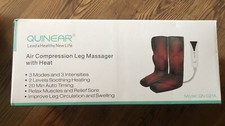 Quinear Air Compression Leg Massager with Heat. Model QN-021A Opened But New