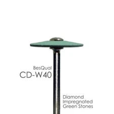 Dental Lab 10-pack Diamond Green Stone CD-W40 Wheel for zirconia and porcelain