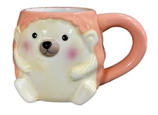 Modern Expressions 3D Ceramic Hedgehog Mug 16 Oz