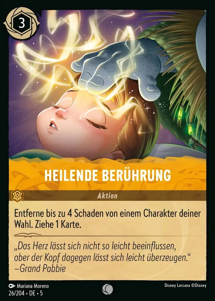Disney Lorcana TCG Card - Heilende Berührung 26/204 - Himmelsleuchten - Foil